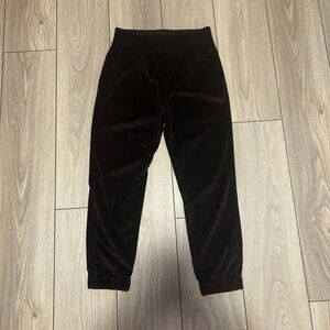 Topman Burgundy Velour Jogger